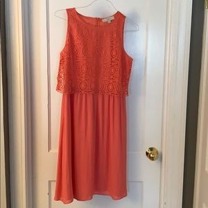 Beautiful coral dress